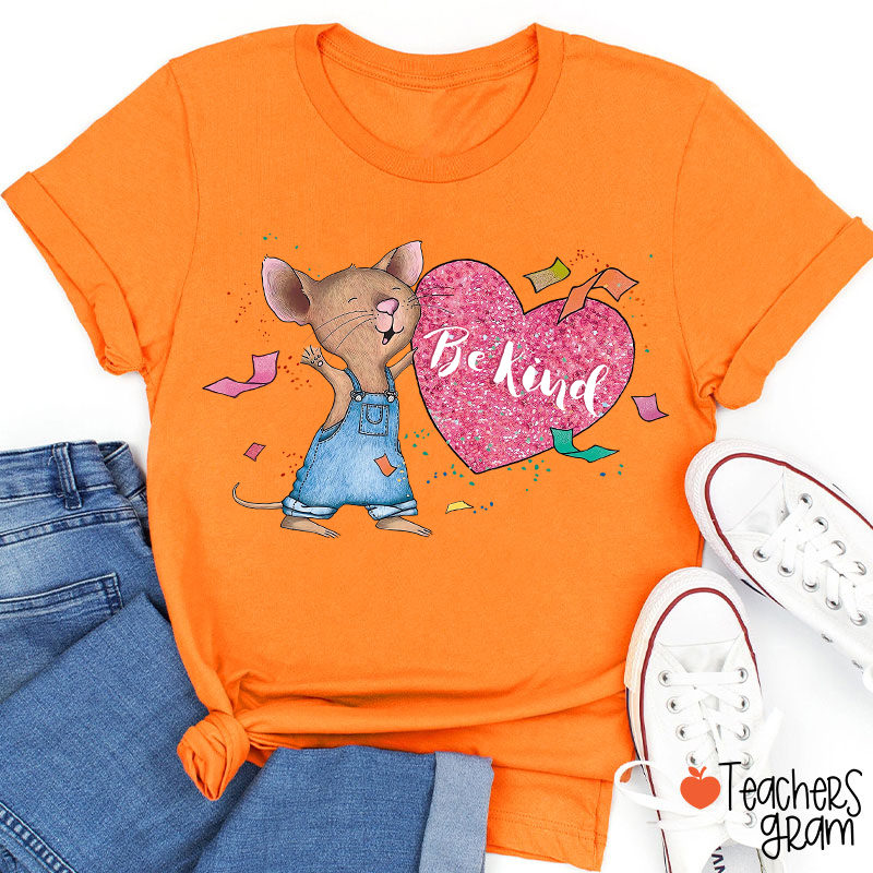 Be Kind Heart Children's Books Valentines Teacher T-Shirt