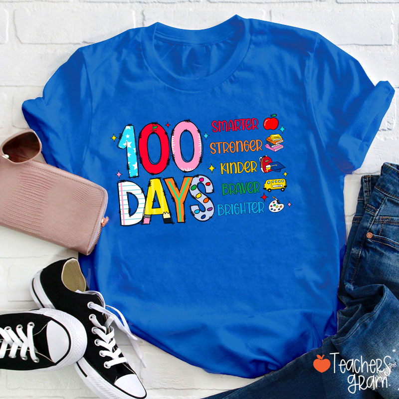 100 Days Smarter Teacher T-Shirt