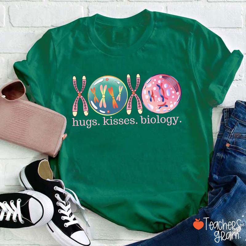XOXO Hugs Kisses Biology Science Teacher T-Shirt