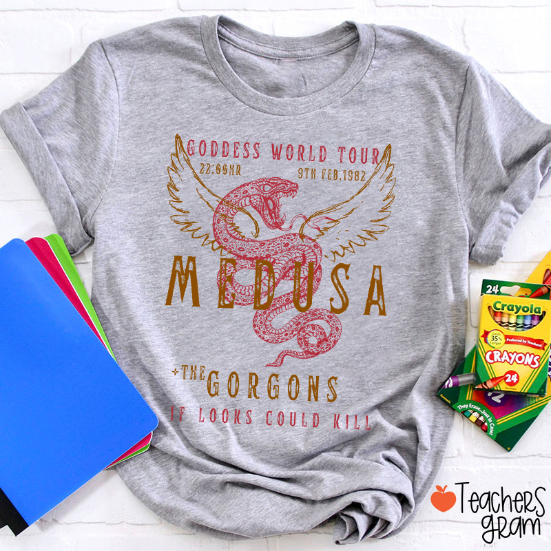 Medusa The Gorgons Teacher T-Shirt