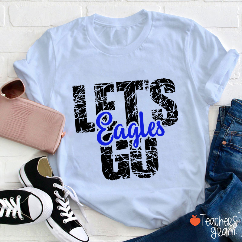 Personalized Mascot Let's Go Teacher T-Shirt