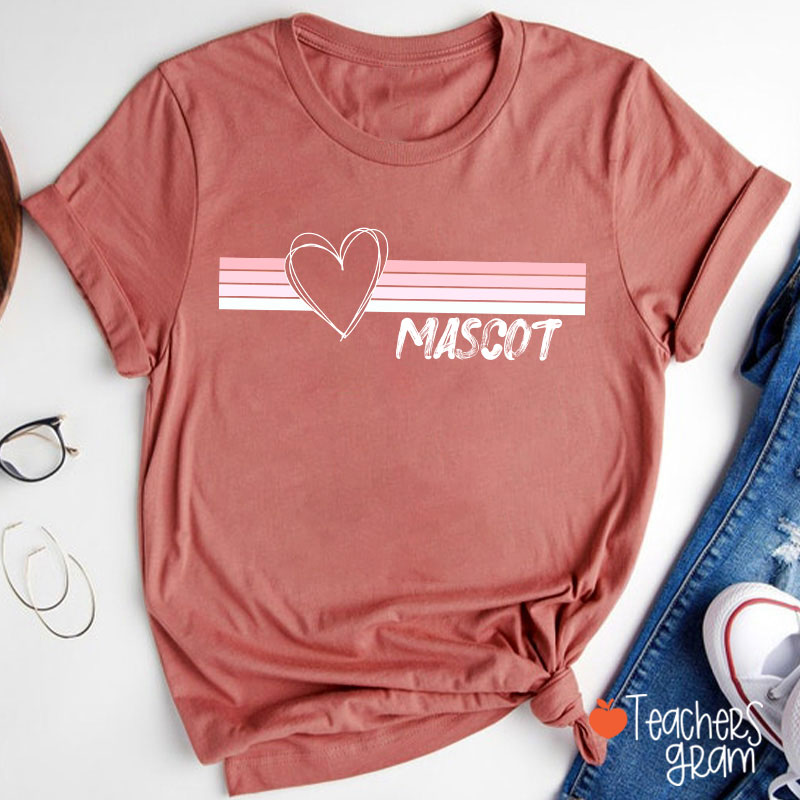 Personalized Mascot Distressed Retro School Spirit Teacher T-Shirt