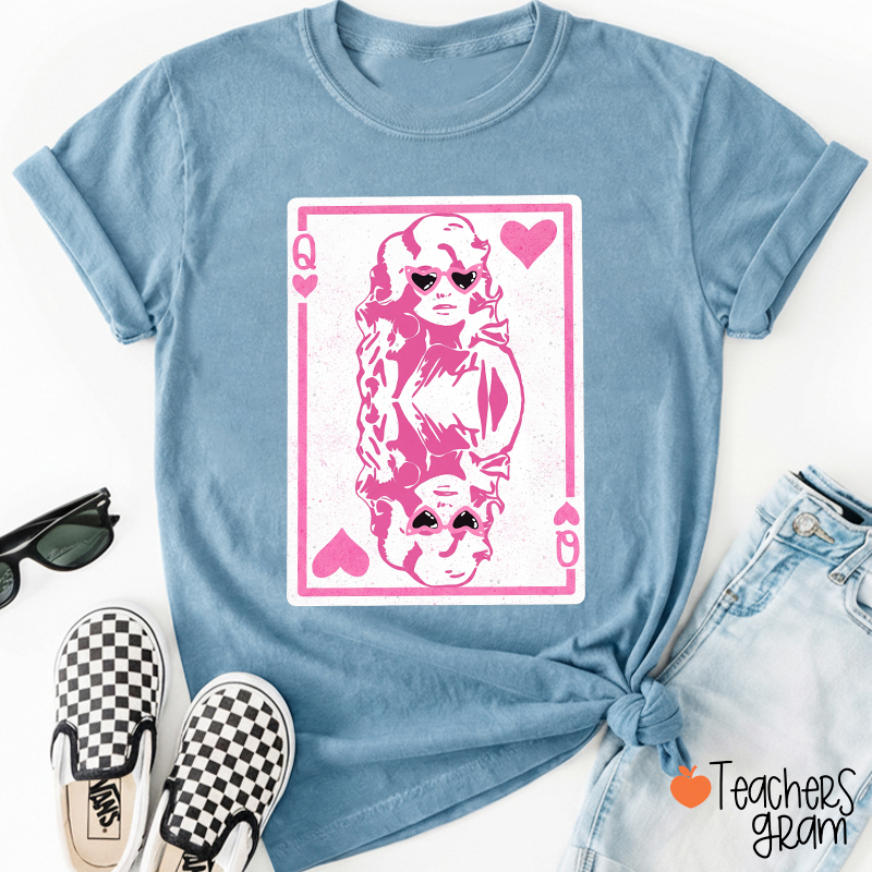 Queen of Hearts Teacher T-Shirt
