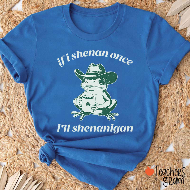 If I Shenan Once I'll Shenanigan Teacher T-Shirt