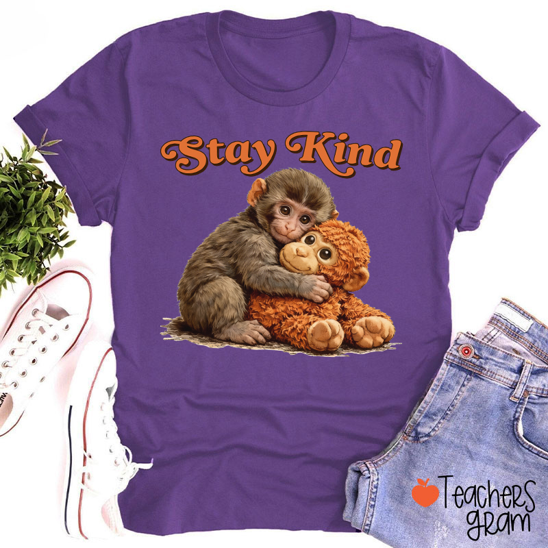 Stay Kind Punch Teacher T-Shirt