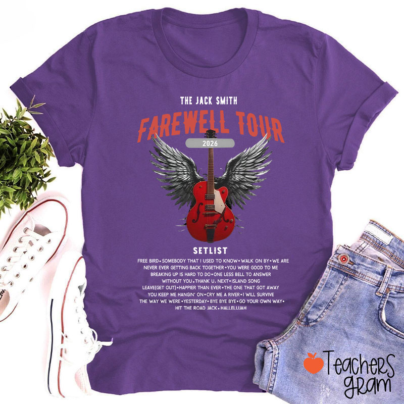 Personalized Retirement Funny Music-themed Teacher T-Shirt