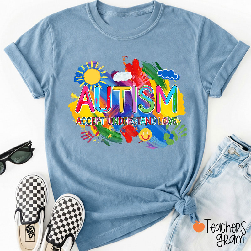 Autism Accept Understand Love Teacher T-Shirt
