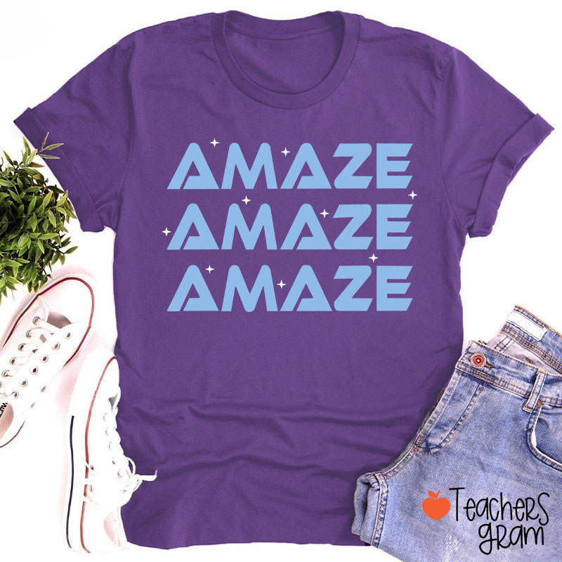Amaze Amaze Amaze Sci-Fi Book Lover Teacher T-Shirt
