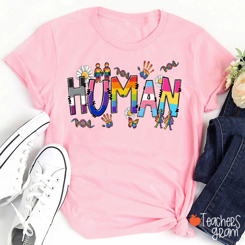 Human Pride Teacher T-Shirt