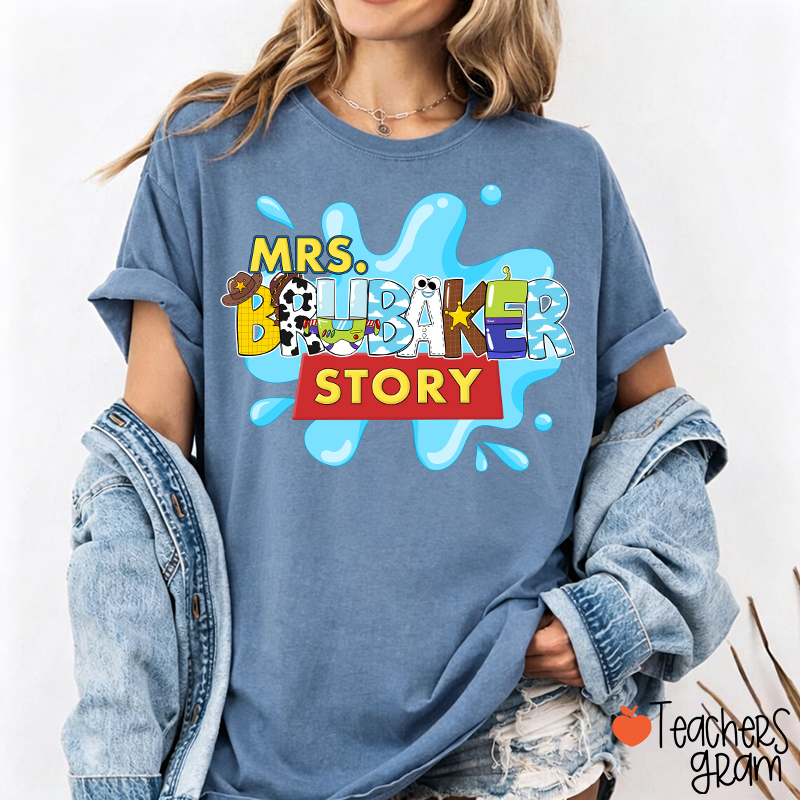 Personalized Name Your Story Teacher T-Shirt