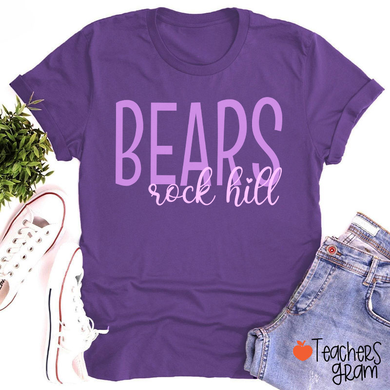 Personalized Mascot And Town School Team Spirit Teacher T-Shirt