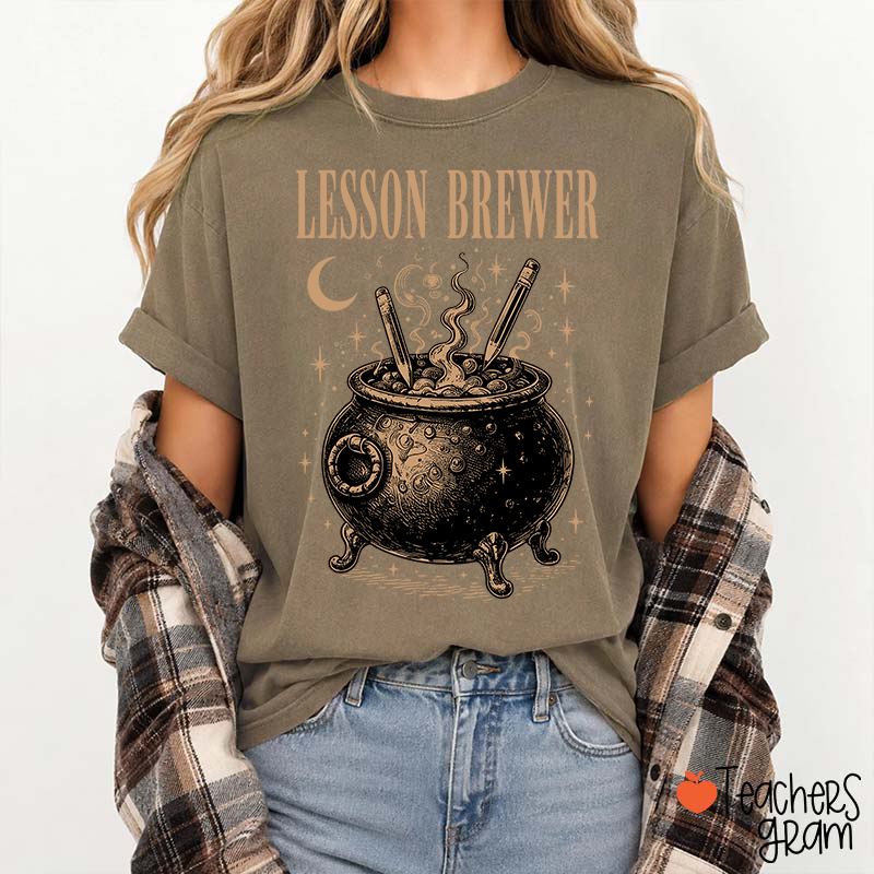 Personalized School Staff Vintage Halloween Vibes Teacher T-Shirt