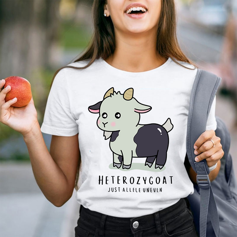 Heterozygoat Just Allele Uneven Teacher T-Shirt