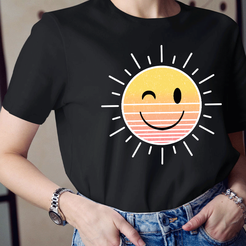 Sunshine Smiley Face Teacher T-Shirt