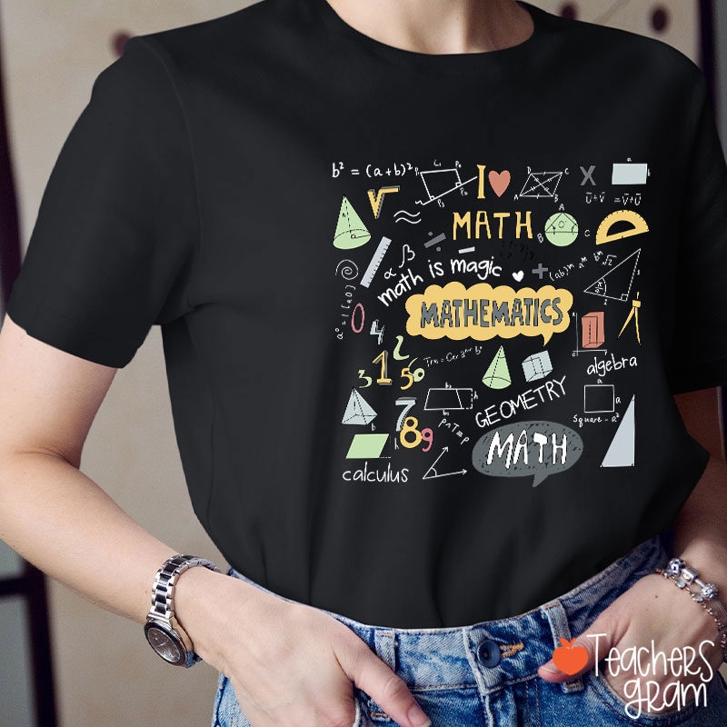 I Love Math Mathematics T-Shirt