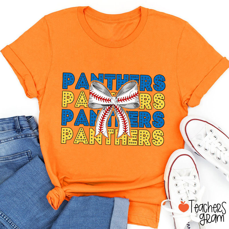 Personalized School Sport Bow Tie Teacher T-Shirt