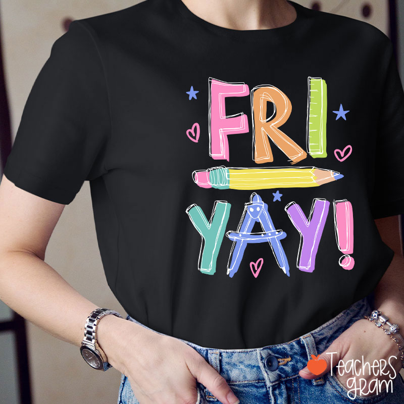 Happy Friyay Bruh Teacher T-Shirt