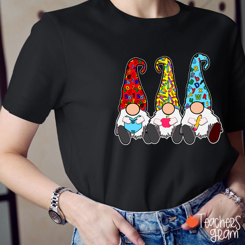 Humorous Three Tiny Humans Cartoon T-Shirt
