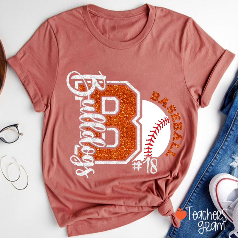 Personalized Text And Sport Game Day Teacher T-Shirt