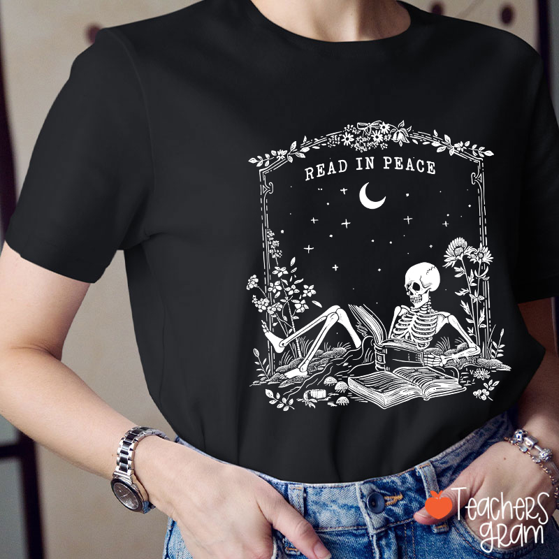 Read In Peace Ghost Teacher T-Shirt