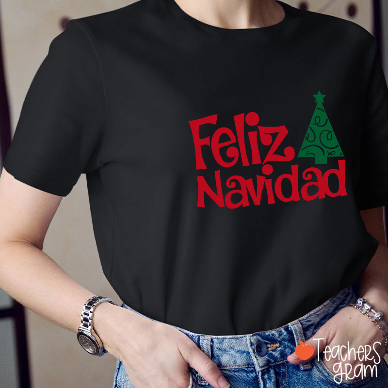 Feliz Navidad Spanish Teacher T-Shirt