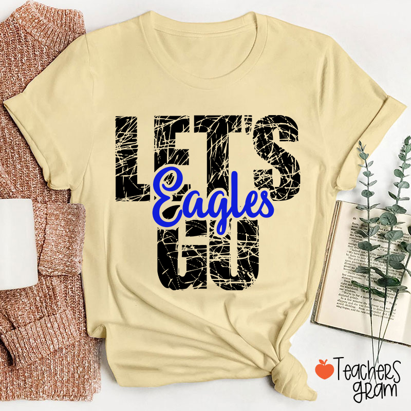 Personalized Mascot Let's Go Teacher T-Shirt