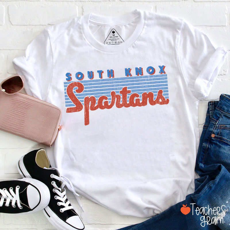 Personalized Mascot Vintage School Pride Teacher T-Shirt