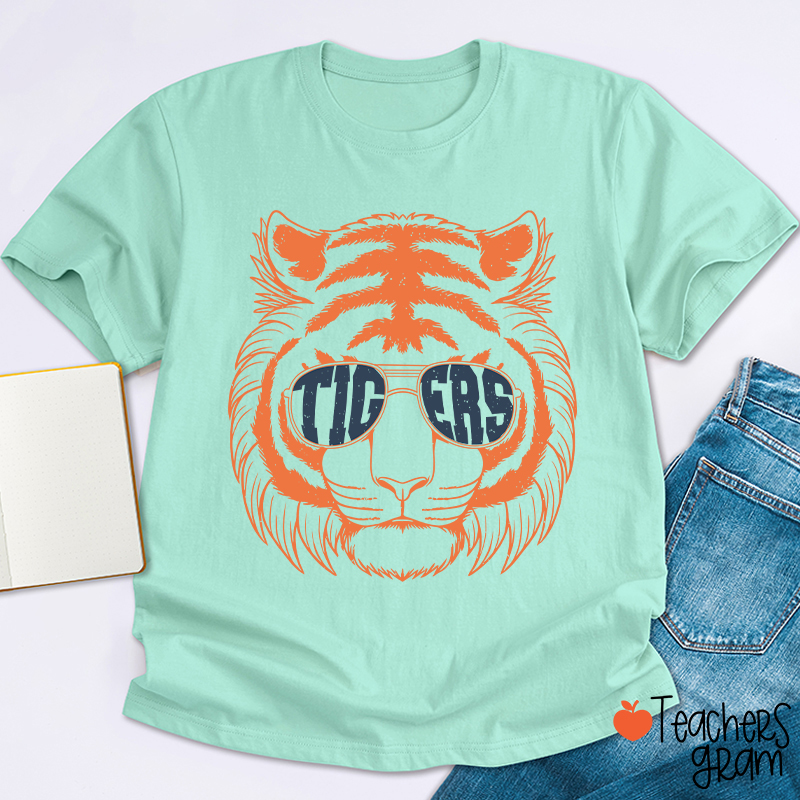 Personalized Glasses Mascot School Spirit Teacher T-Shirt