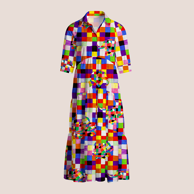 The Patchwork Elephant Teacher Shirtdress