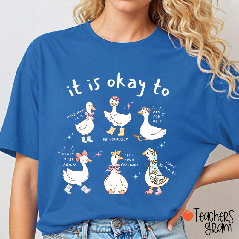 Silly Goose It Is Okay Teacher T-Shirt