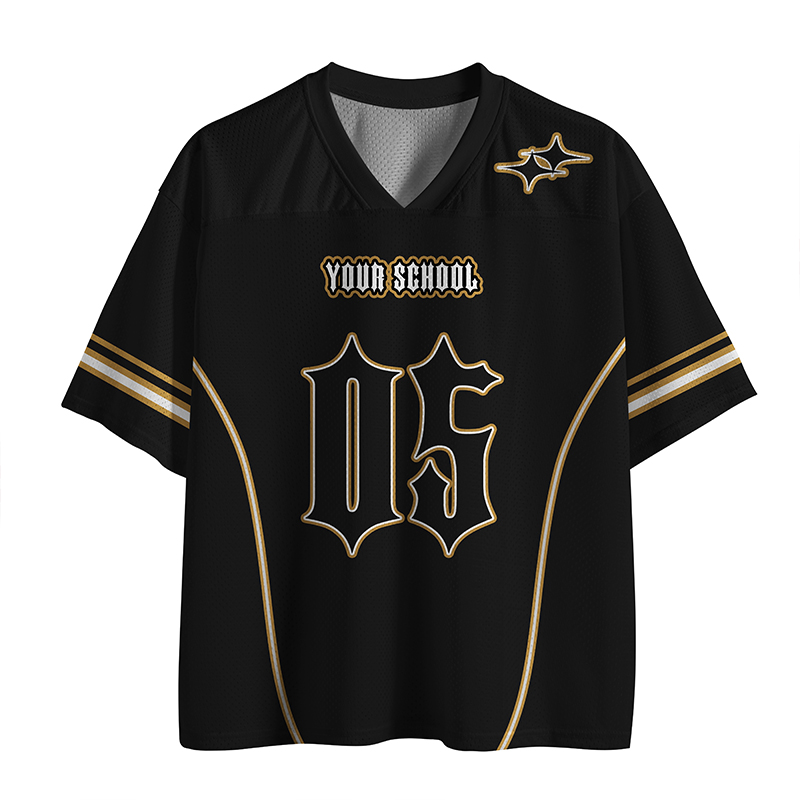 Personalized School Name Design Fonts Teacher Mesh Jersey