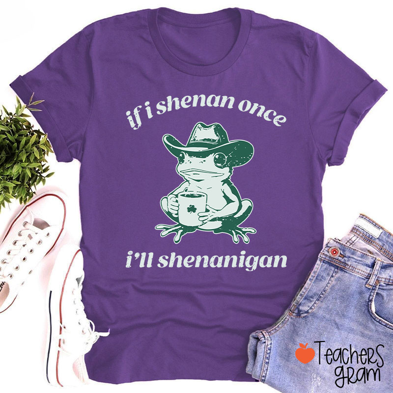 If I Shenan Once I'll Shenanigan Teacher T-Shirt