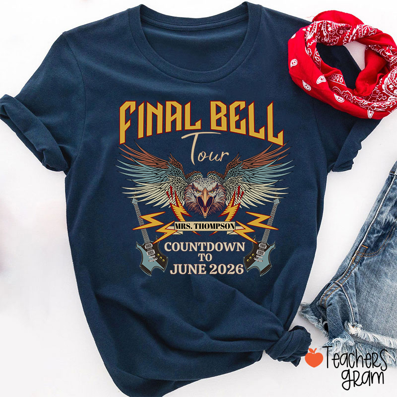 Personalized Funny Retirement Countdown Teacher T-Shirt