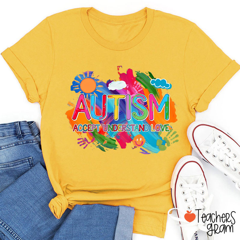 Autism Accept Understand Love Teacher T-Shirt