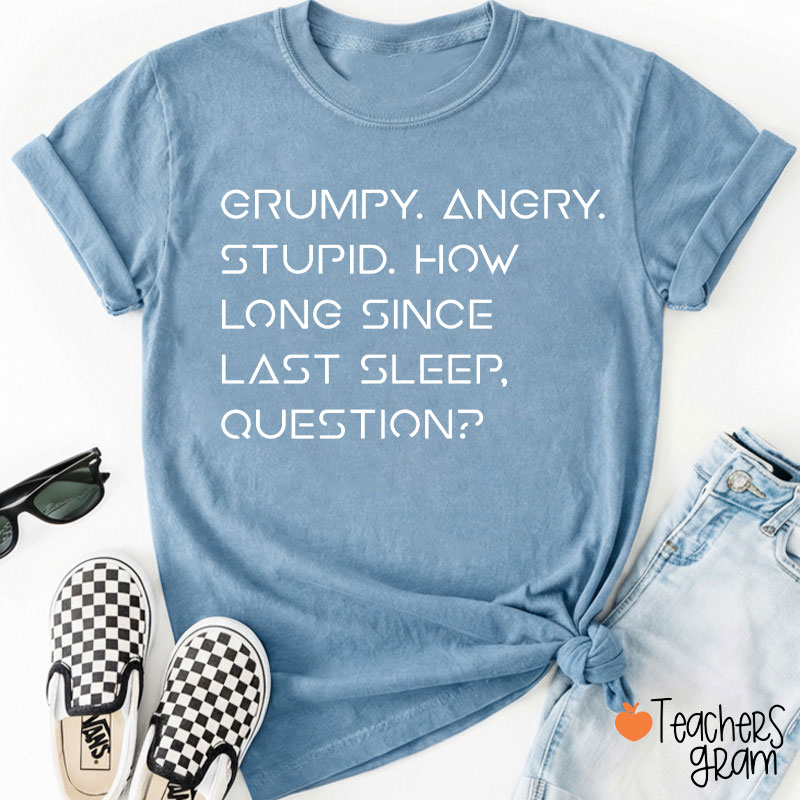 Grumpy Angry Stupid Teacher T-Shirt