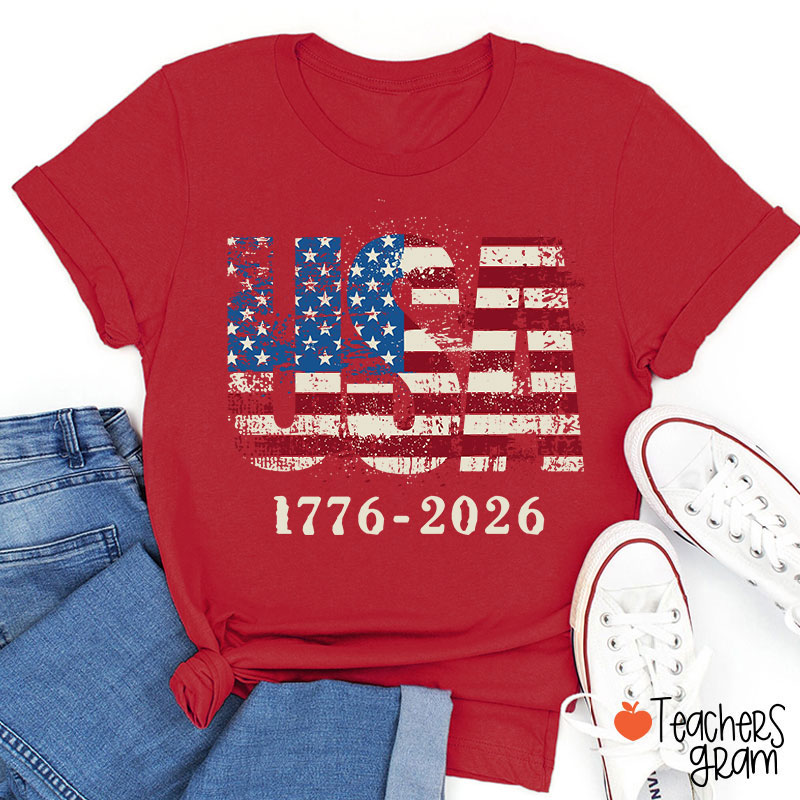 USA 1776-2026 Teacher T-Shirt