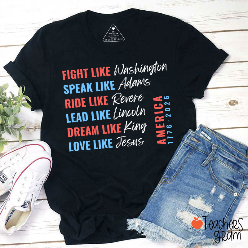 Fight Like Washington Teacher T-Shirt