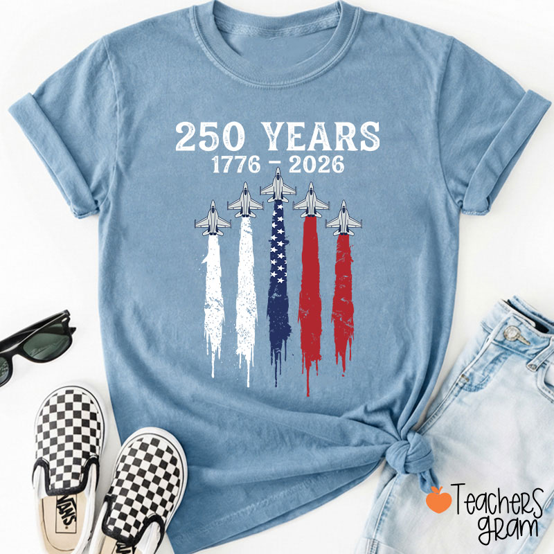 Patriotic Jet Fighter Teacher T-Shirt