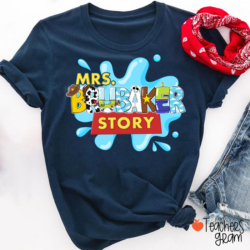 Personalized Name Your Story Teacher T-Shirt