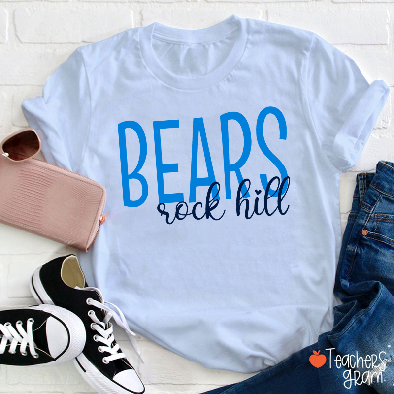 Personalized Mascot And Town School Team Spirit Teacher T-Shirt