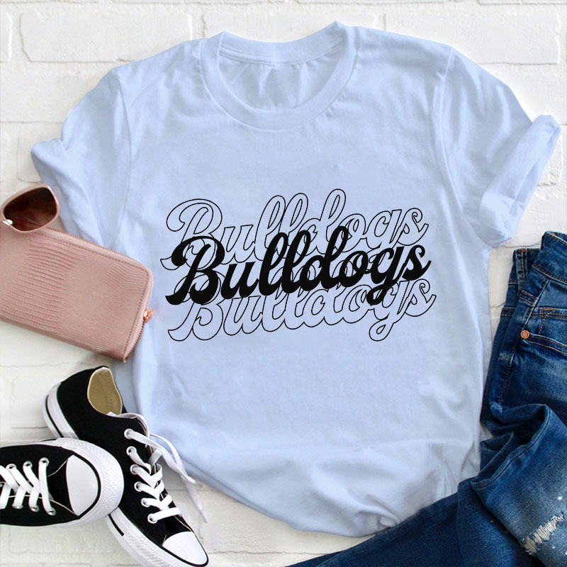Personalized School Mascot Name Teacher T-Shirt