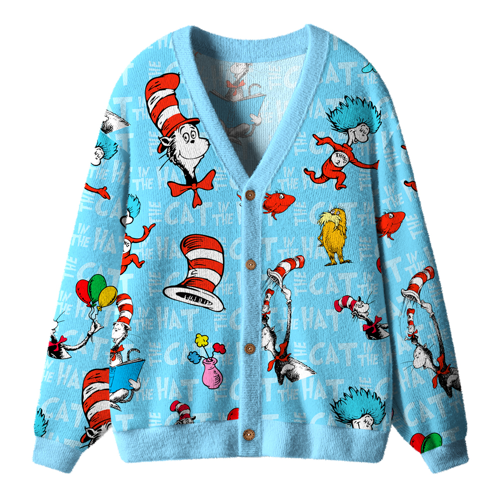 The Funny Cat Teacher Ugly Cardigan Sweaters