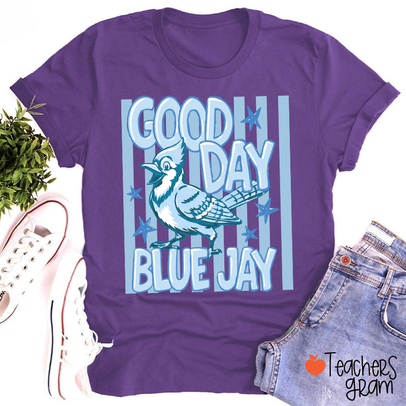 Personalized Retro Cute Animal Striped Frame Teacher T-Shirt