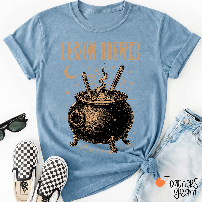 Personalized School Staff Vintage Halloween Vibes Teacher T-Shirt