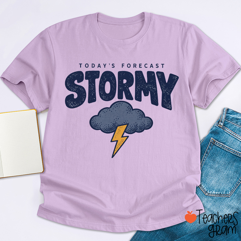 Personalized Fun Weather Report Crew Teacher T-Shirt