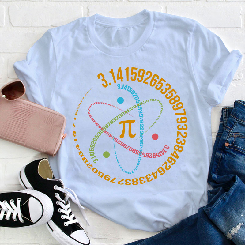 Pi Day Math Teacher Gift Teacher T-Shirt