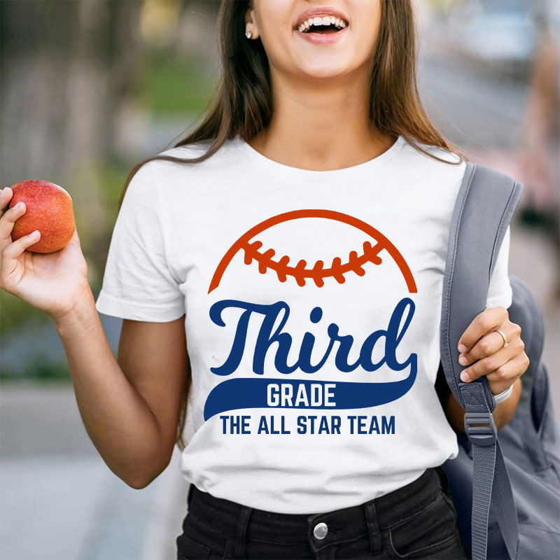 Personalized Baseball The All Star Team Teacher T-Shirt