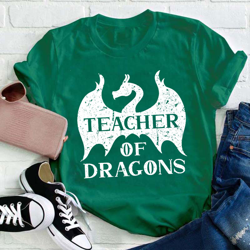 Teacher Of Dragons Teacher T-Shirt Sale-Teachersgram
