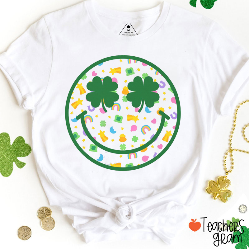 Lucky Charm Smiley Face Teacher T-Shirt