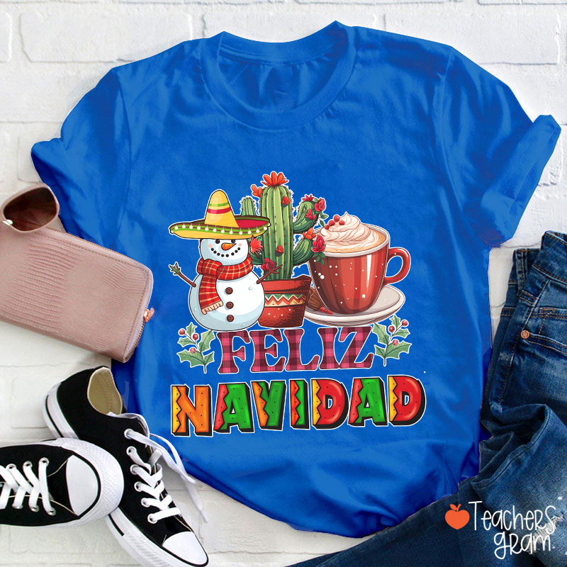 Feliz Navidad Spanish Teacher T-Shirt